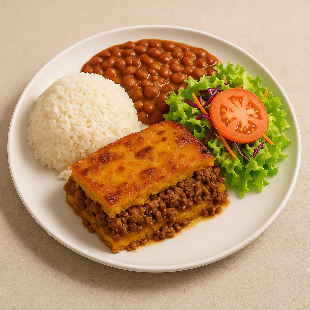 Pastelón de Amarillo y Carne de Res